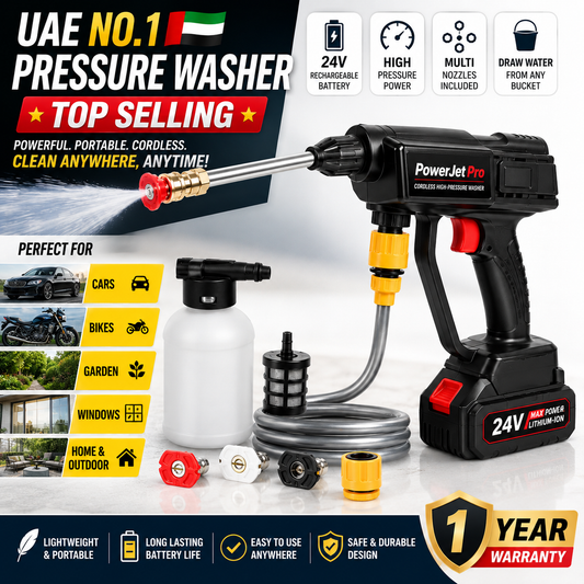 PowerJet Pro High-Pressure Water Cleaning Gun