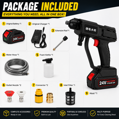 PowerJet Pro High-Pressure Water Cleaning Gun